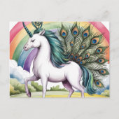 Carte Postale Unicorn Peacock (Devant)