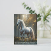 Carte Postale Unicorne (Debout devant)