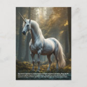 Carte Postale Unicorne (Devant)