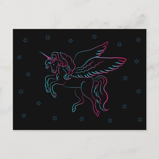 carte postale unicorne (Devant)