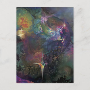 Carte Postale Unicorne***