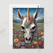 Carte Postale Unicorne (Devant / Derrière)