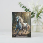 Carte Postale Unicorne (Debout devant)