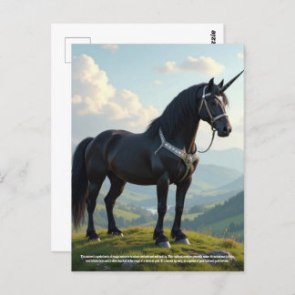 Carte Postale Unicorne