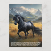Carte Postale Unicorne (Devant)