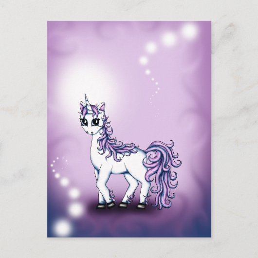 Carte Postale Unicorne (Devant)
