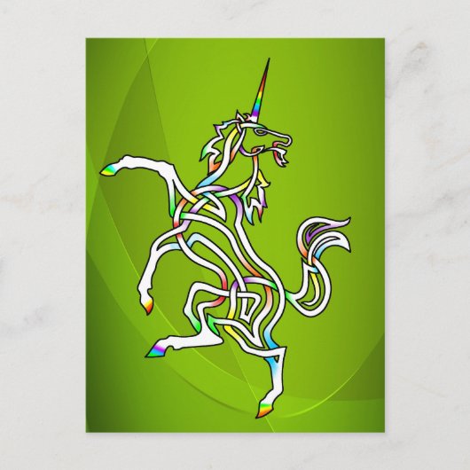 Carte Postale Unicorne (Devant)
