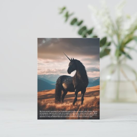 Carte Postale Unicorne (Debout devant)
