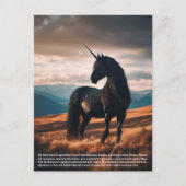 Carte Postale Unicorne (Devant)