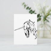 Carte Postale Unicorne (Debout devant)