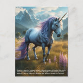 Carte Postale Unicorne (Devant)