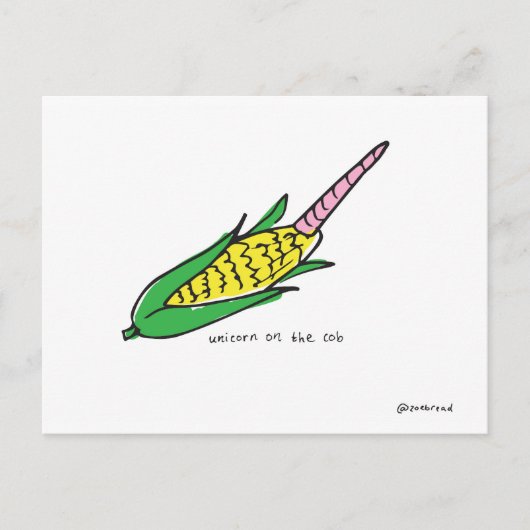 carte postale unicorne (Devant)