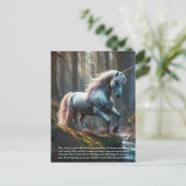 Carte Postale Unicorne (Debout devant)