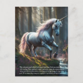 Carte Postale Unicorne (Devant)