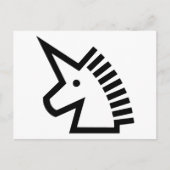 Carte Postale Unicorne (Devant)