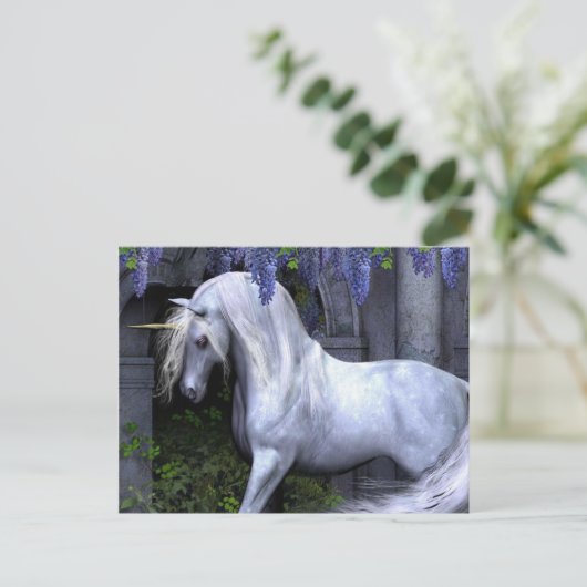 Carte Postale Unicorne (Debout devant)