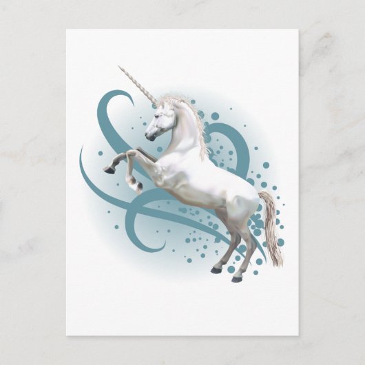 Carte Postale Unicorne (Devant)