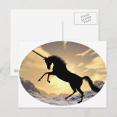 Carte Postale Unicorne (Devant / Derrière)