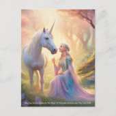 Carte Postale Unicorne (Devant)
