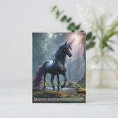Carte Postale Unicorne (Debout devant)