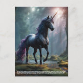 Carte Postale Unicorne (Devant)