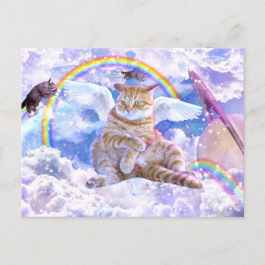 Carte Postale Unicorne - Caticorn (Devant)