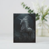 Carte Postale Unicorne dans la forêt (Debout devant)