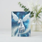 Carte Postale Unicorne dans l'air (Debout devant)