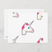 Carte Postale unicorne emoji (Devant / Derrière)
