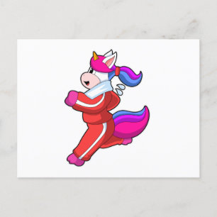 Carte Postale Unicorne en cours d'exécution