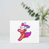 Carte Postale Unicorne en cours d'exécution (Debout devant)