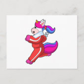 Carte Postale Unicorne en cours d'exécution (Devant)