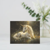 Carte Postale Unicorne Golden Meadow (Debout devant)