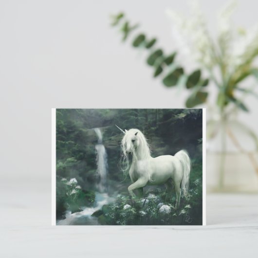 Carte Postale unicorne-imaginaire (Debout devant)