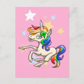 Carte Postale Unicorne magique (Devant)
