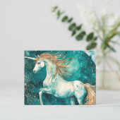Carte Postale Unicorne magique (Debout devant)