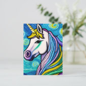 Carte Postale Unicorne magique (Debout devant)