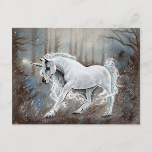 Carte postale Unicorne magique