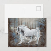 Carte postale Unicorne magique (Devant / Derrière)