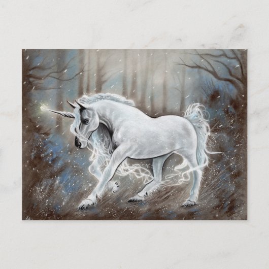 Carte postale Unicorne magique (Devant)