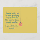 Carte Postale Unicorne rose Bouche (Dos)