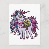 Carte Postale Unicorne violette (Devant)