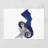 Carte Postale Unicorne WINGED et Dragon (Devant)