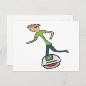 Carte Postale Unicycle électrique EUC (Devant / Derrière)