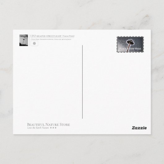 Carte Postale Unidentified flying object (Dos)