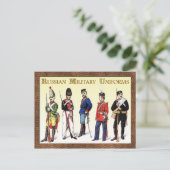 Carte Postale Uniforme militaire russe (Debout devant)