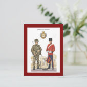 Carte Postale Uniformes militaires vintages, Royal Engineers (Debout devant)