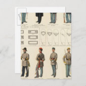 Carte Postale Uniformes, US, CS (Devant / Derrière)