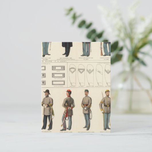 Carte Postale Uniformes, US, CS (Debout devant)