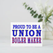 CARTE POSTALE UNION BOILER MAKER (Debout devant)